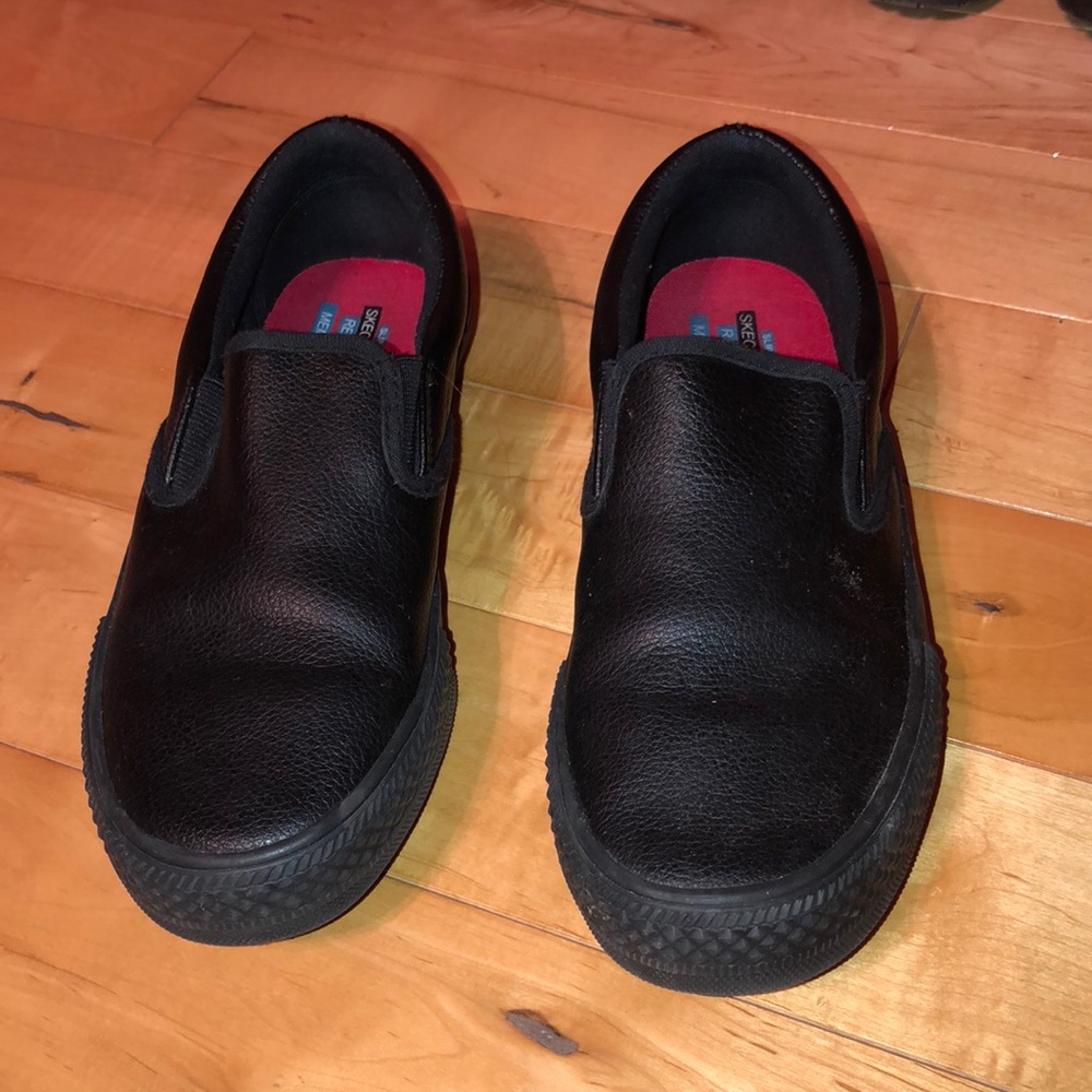 slip resistant black slip ons